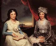 Ralph Earl Mother and her Daughter USA oil painting artist